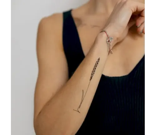 Тимчасові тату  набір 12 тату "Графічний колосок"