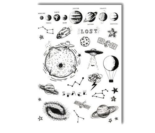 Тату сет "Космічний Бум"