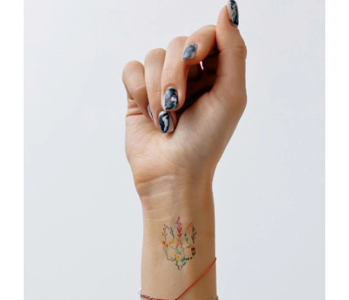 Тимчасові тату набір "Кольоровий тризуб"