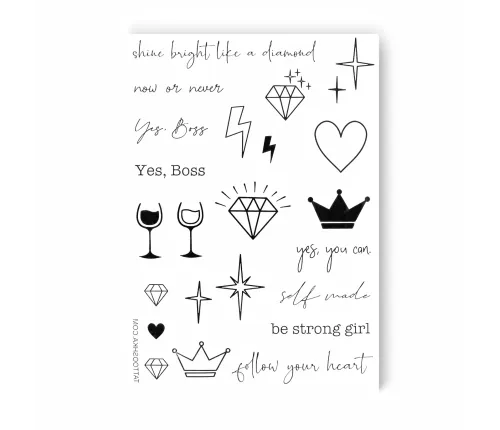 Тату-cет GIRL POWER