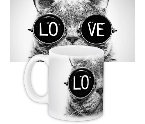 Кружка с принтом Love