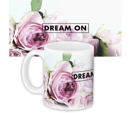 Кружка с принтом Dream on Кружка с принтом Dream on