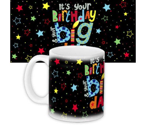 Кружка с принтом Birthday