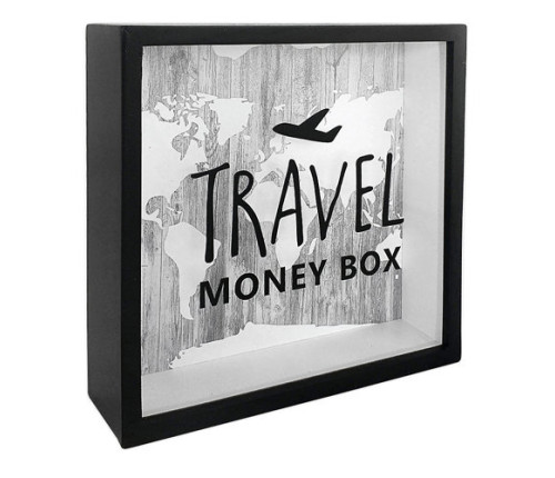 Дерев'яна скарбничка для грошей "TRAVEL MONEY BOX (ЛІТАК)"