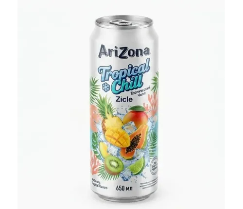 Холодний чай Arizona Tropical Chill 650 мл, залізна банка