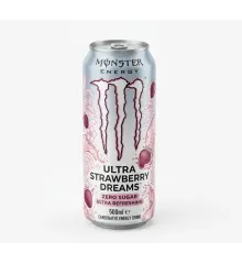 Енергетичний напій Monster Energy Ultra Strawberry Dreams 500 мл, залізна банка