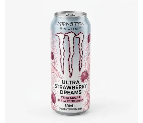 Енергетичний напій Monster Energy Ultra Strawberry Dreams 500 мл, залізна банка