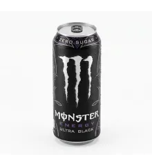 Енергетичний напій Monster Energy Ultra Black 500 мл, залізна банка