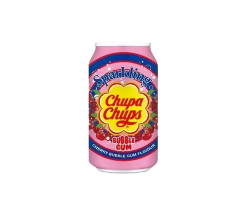 Газований напій Chupa Chups Cherry Bubble Gum (Вишнева жуйка)