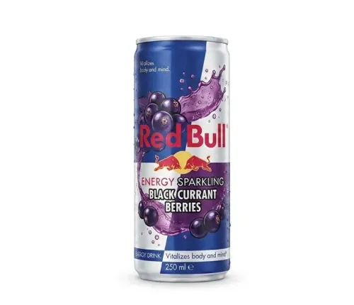 Енергетичний напій Red Bull Energy Sparkling Чорна Смородина та Ягоди 250 мл, залізна банка