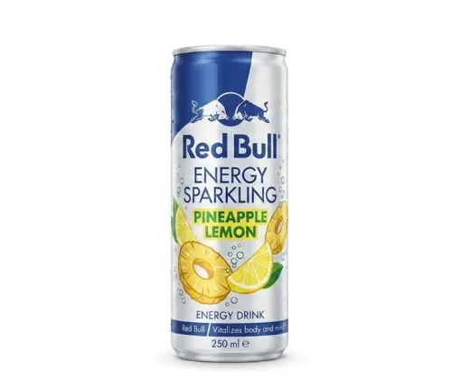 Енергетичний напій Red Bull Energy Sparkling Ананас та Лимон 250 мл, залізна банка