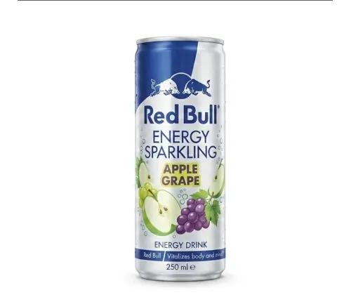 Енергетичний напій Red Bull Energy Sparkling Яблуко та Виноград 250 мл, залізна банка
